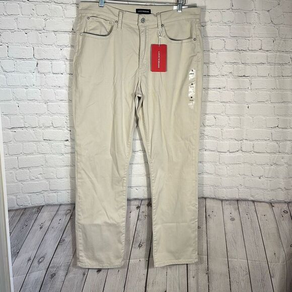 Lucky Brand Men’s 223 Straight Khaki Chino Pants size 36/32 7M13685 NEW FLAW - Picture 1 of 11